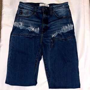 KanCan Women's Distressed Blue Jeans